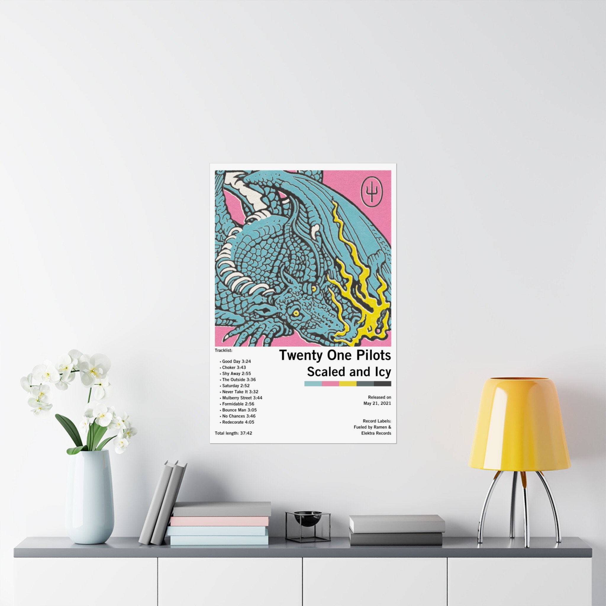 Lot De 7 Affiches Édition Limitée Twenty One Pilots - Posters 20x30 Cm Sur Toile Sans Cadre - Décoration Chambre