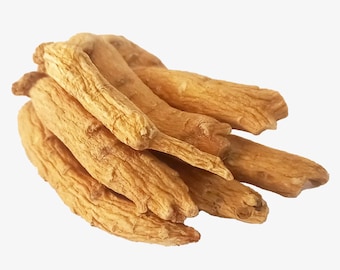Ginseng Dried Root Herbal Tea - Panax ginseng - Asian Ginseng - Chinese Ginseng - Korean Ginseng - White Ginseng - Vegan -Ayurvedic -Organic