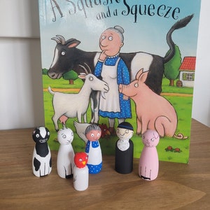 Squash and a Squeeze Story Sack Peg Dolls