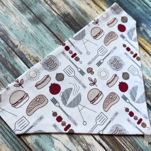 Dog Bandana | Over The Collar | BBQ Print | Summer | Cookout | Pet Bandana