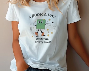 Book Sweatshirt | A Book A Day Keep The Mental Breakdown Away | Book Gift, Book Lover Gift | Reading Book | Bookworm Gift | Book Club Gift