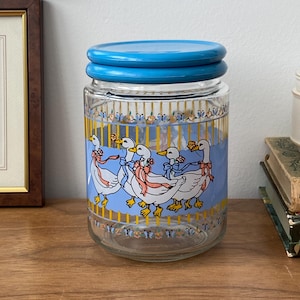Jarra vintage de ganso de Indonesia KIG: bote de cocina de los años 80, decoración de estilo cottagecore