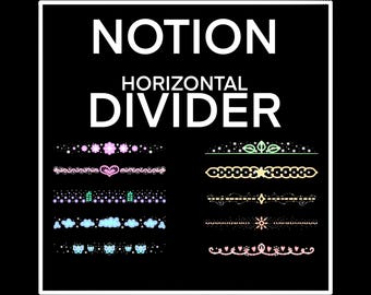 Sparkling pastel notion divider | notion Trennlinien | decorative horizontal divider png