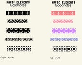Digitale Sticker goodnotes | magic Washi Tapes Color editable elements