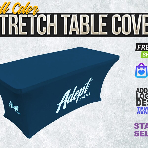 Custom Logo Table Cover for Wedding Make Your Own Logo Table Cover