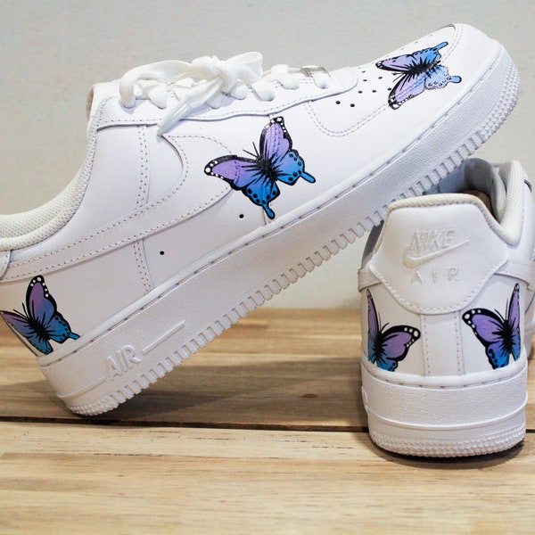 lil skies air force ones butterfly