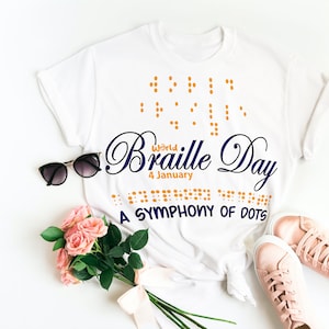 Une symphonie de points en braille, Journée mondiale du braille, symphonie de points, téléchargement immédiat, téléchargement numérique, PNG SVG.