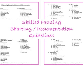 Skilled Nursing Charting Guidelines