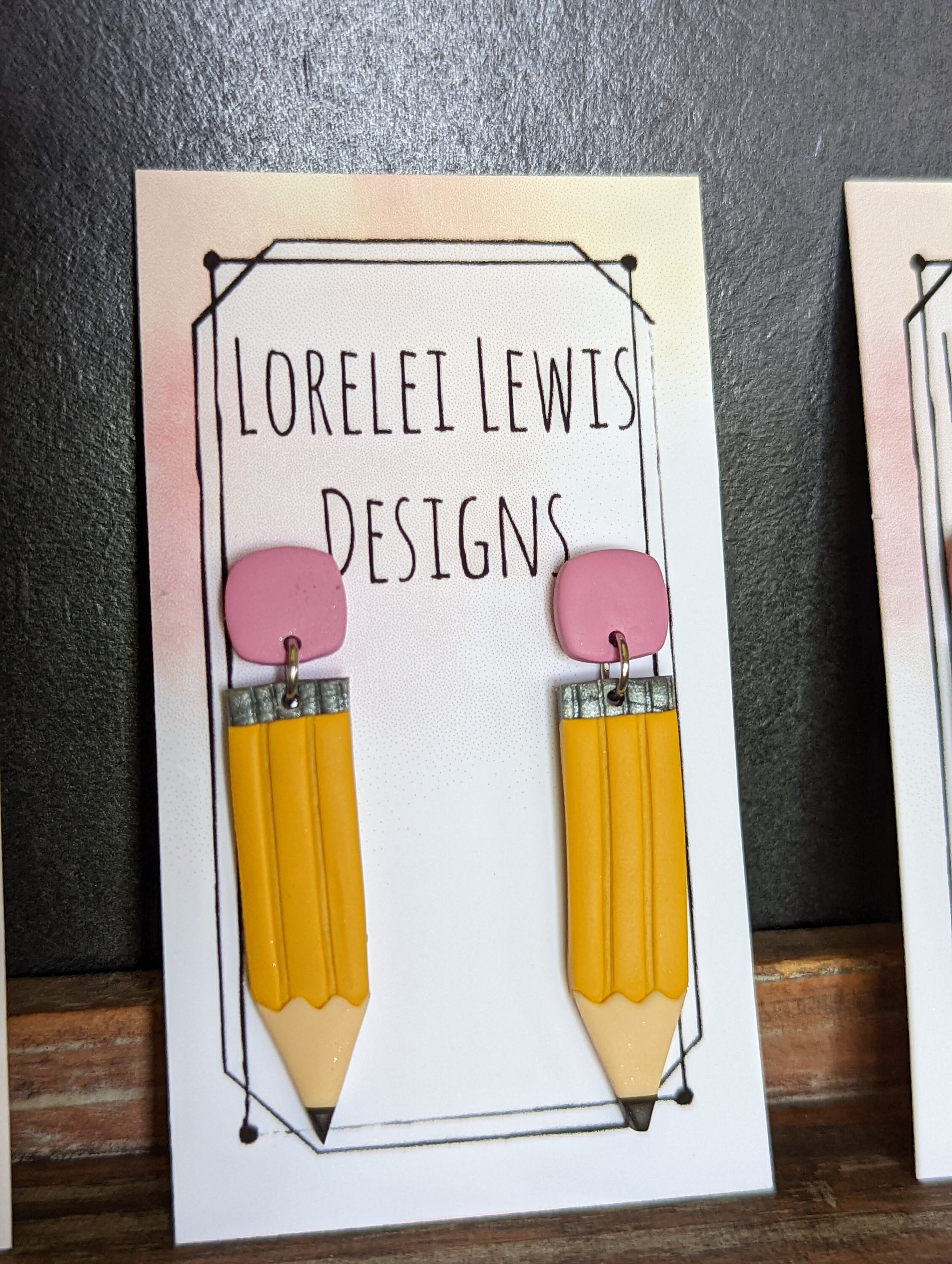 Color Classics Stackable Book Earrings Pencil Earrings