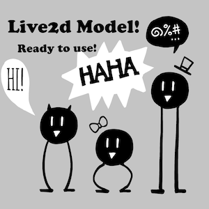 Fully Rigged-Live2d Model - Vtuber Avatar - Funny Silly Character-Ready To Use