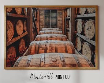 Whiskey Wall Art, Whiskey Barrel, Vintage Whiskey Wall Art, Bourbon Gift, Man Cave Wall Decor, Whiskey Decor, Bourbon Whiskey, Whiskey Print