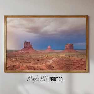 Monument Valley Wall Art Printable, Western Wall Decor, Boho Wall Decor, Farmhouse Art Print, Digital Download, Arizona Wall Art