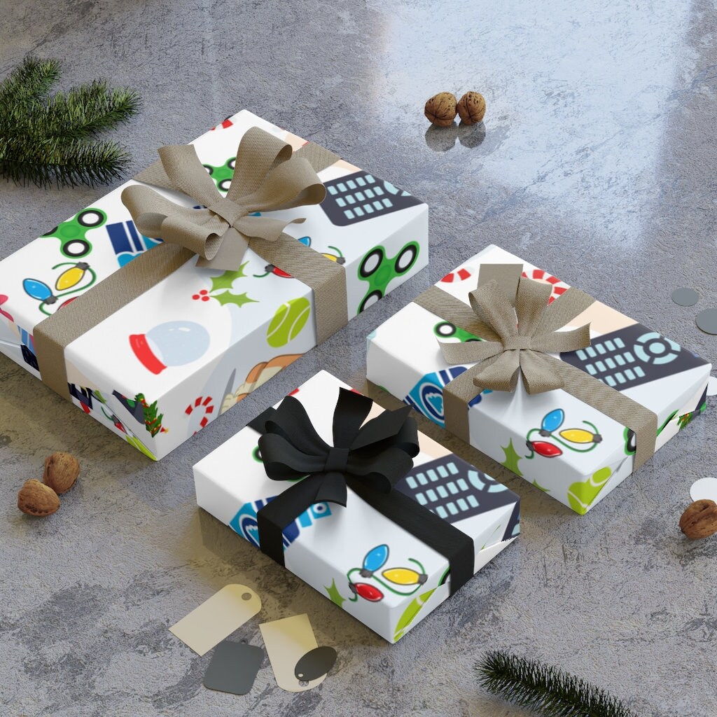 Christmas Bluey Gift Wrapping Paper Rolls 1pc Etsy