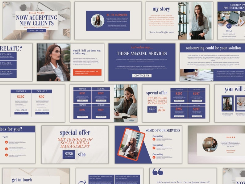 Virtual Assistant Portfolio Template Online Business Manager Virtual