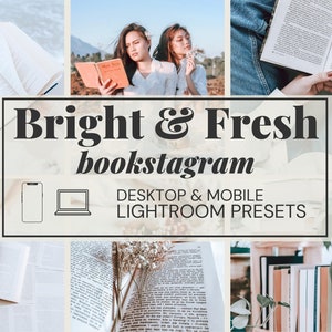 Lightroom Presets, Bookstagram Lightroom, Bookstagram Filter, Bookstagram Preset, Bookish Preset, Clean Preset, vsco lightroom presets