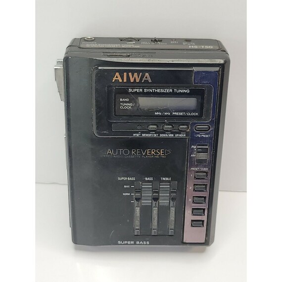 Aiwa Cassette Recorder/radio Walkman Model Hst50works AS IS Etsy
