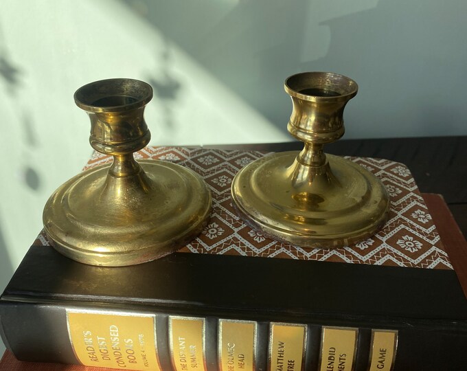 Baldwin Brass Candlesticks Set of Two Etsy