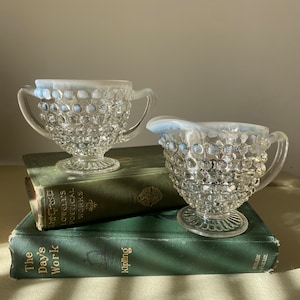 Anchor Hocking Moonstone Hobnail Creamer