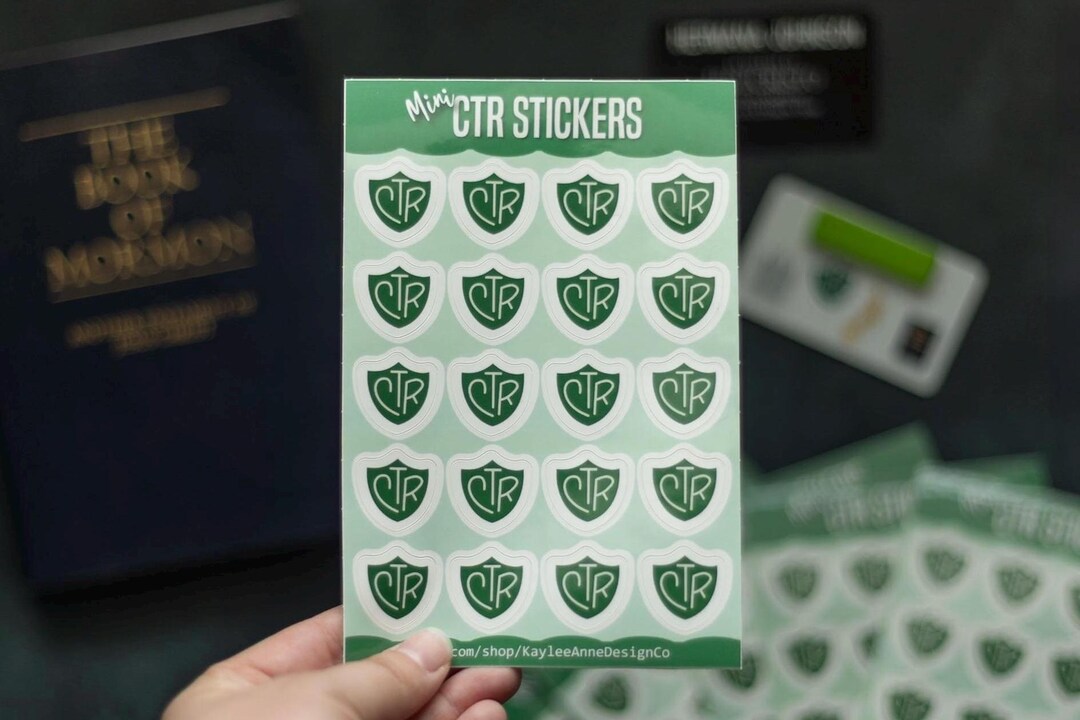Ctr Sticker Mini CTR Stickers - 4”x6” Sheet - Glossy, Waterproof (CTR Rings) - 20 ...