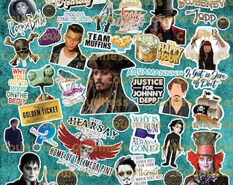 Depp Digital Tumbler Wrap PNG Collage