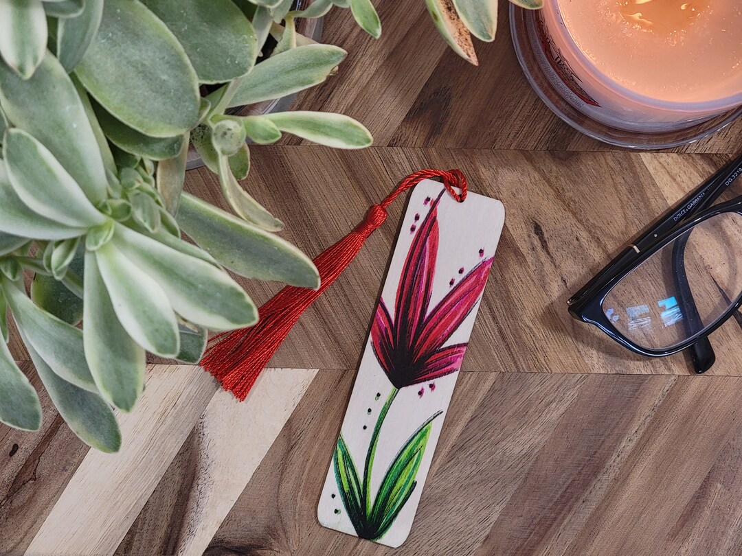 Handmade Wooden Bookmarks Etsy