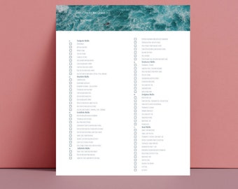 Swim Lesson Skills Chart Complete Sunsational Swim Lessons Swimming Checklist PDF