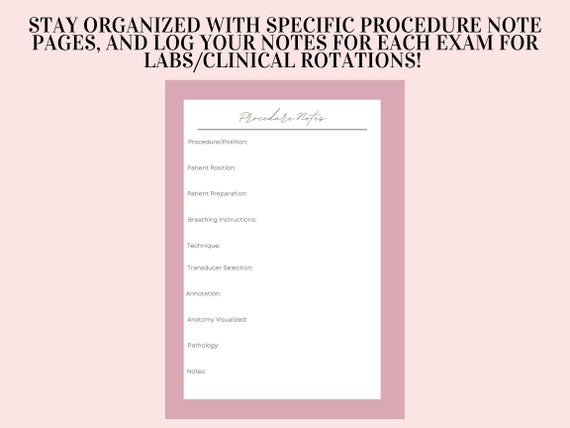 Ultrasound Tech Pink Sonographer School Technician Planner ...