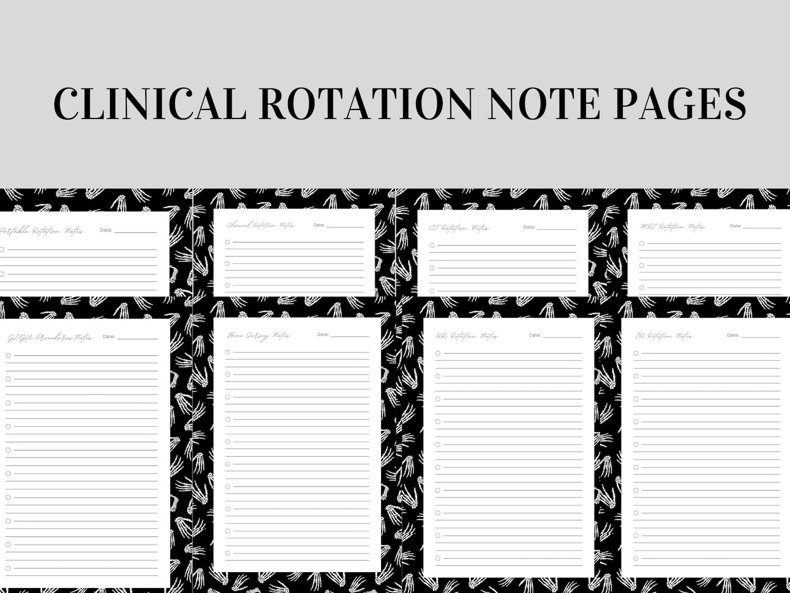 Xray Rad Tech Planner Student Clinical Journal Radiologic Technician ...