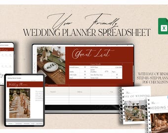 Wedding Planner: Google Sheets, Checklists, Day-Of Binder (Digital)