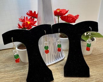 Crystal Cube Earrings - various colors and styles