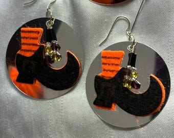 Witches Boots and Witches Hats - Screems Halloween - Earrings