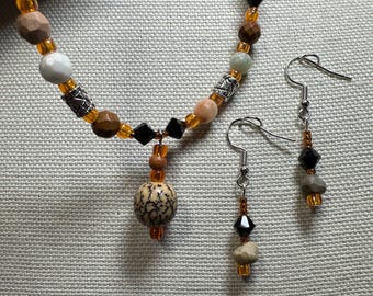 Multi gemstone and glass set