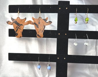 Just for Fun Earrings - glass, stone and leather styles.
