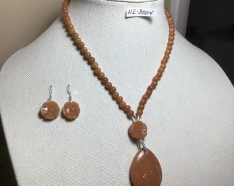 Red Aventurine Pendant Necklace