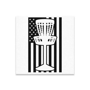 American Flag Disc Golf Vertical Stretched Canvas