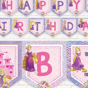 Rapunzel Cupcake Toppers, Tangled Rapunzel Birthday Decorations ...
