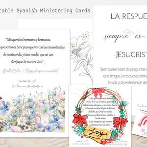 Tarjetas de ministración en español / 12 citas sobre ministración SUD / Etiquetas de regalo de la Sociedad de Socorro / Ideas imprimibles para ministrar / Folleto de ministración / PDF