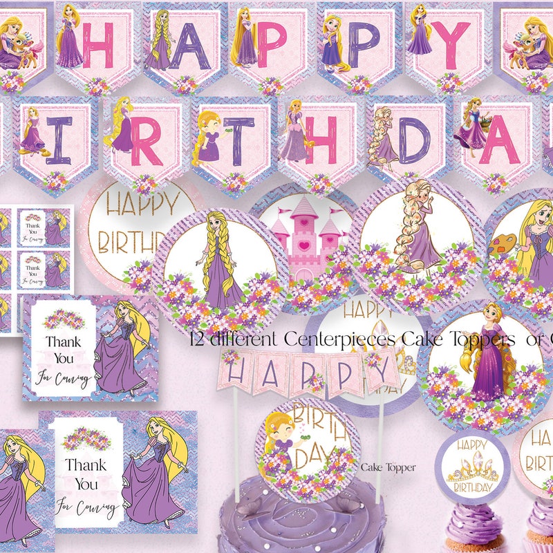 Tangled Party Decorations - Etsy
