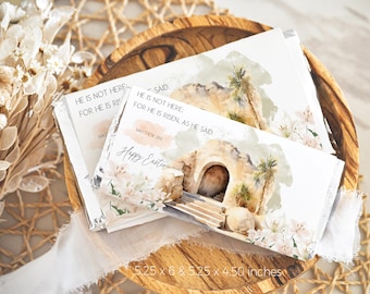 Christian Easter Candy Bar Wrappers: He Is Risen Scripture (Digital Download)