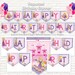 Printable Rapunzel Birthday Banner, Princess Happy Birthday Banner ...
