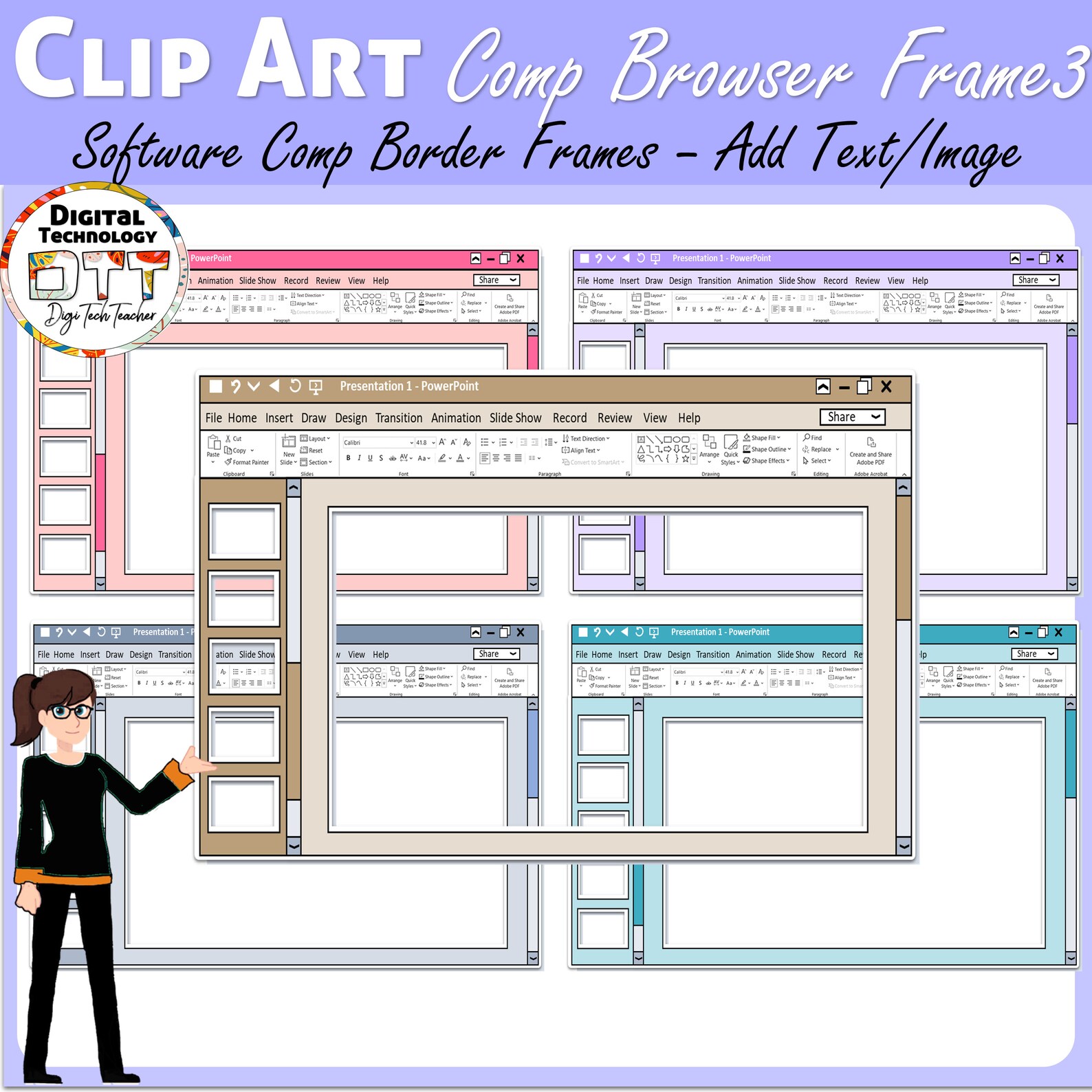 Computer Browser Software Border Frame Clipart 3, Software Vector ...