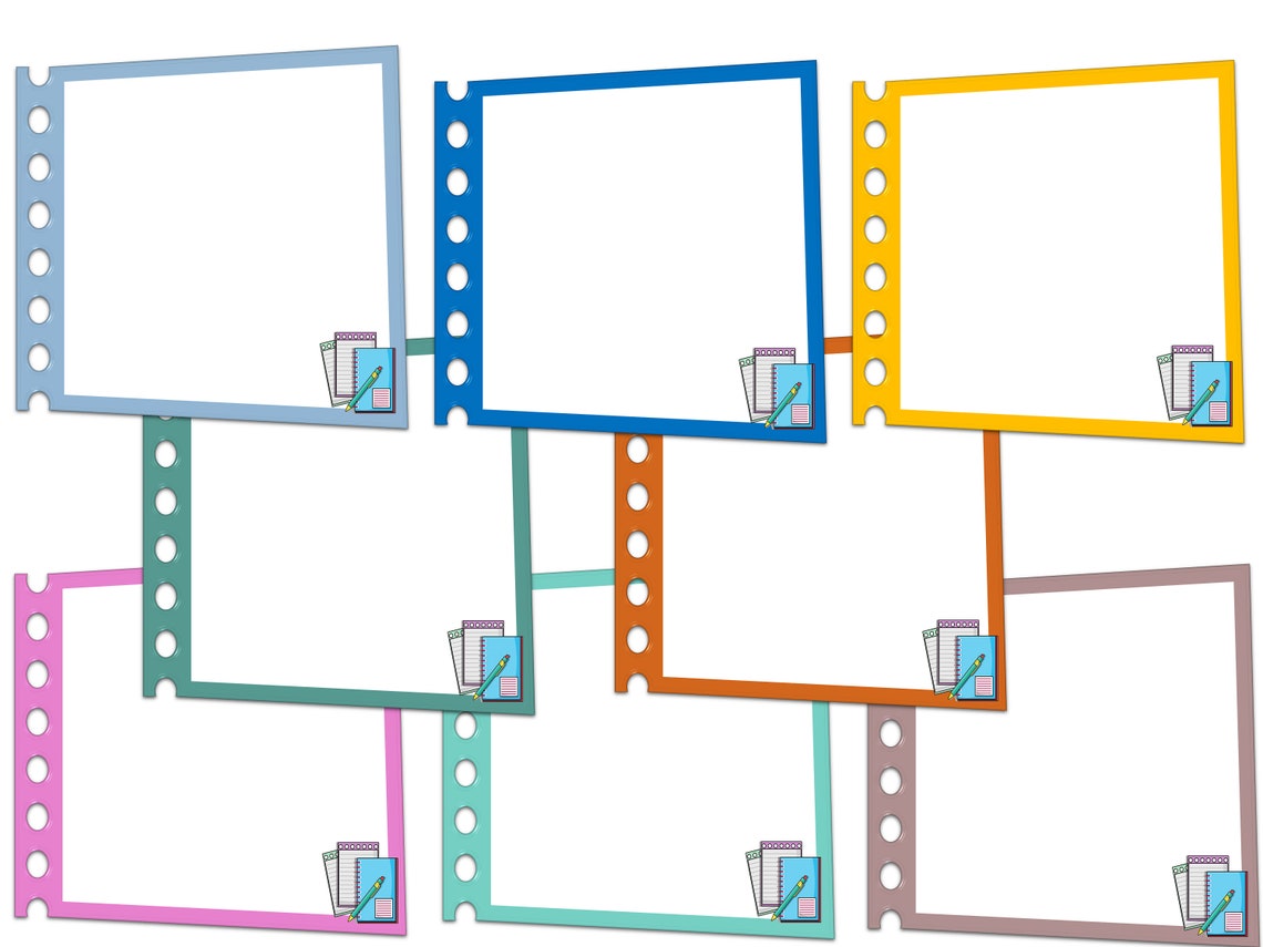 Notepad Sticky Note Clipart 3 PNG Sticky Notes Clipart Etsy