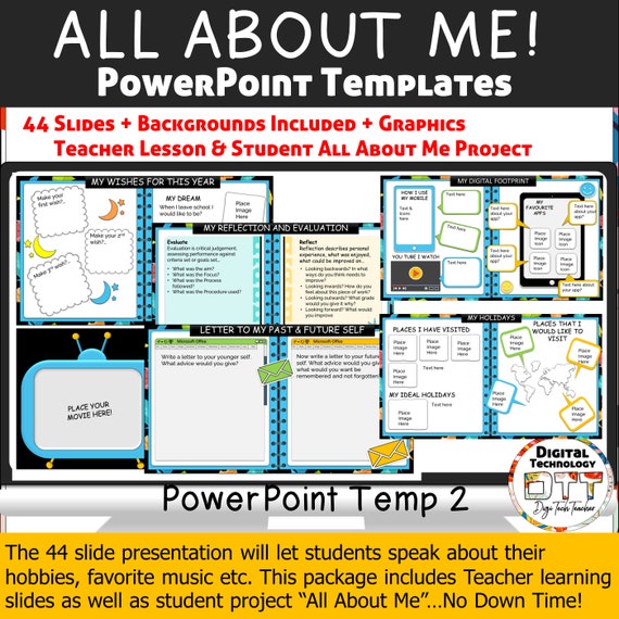All About Me Template Powerpoint