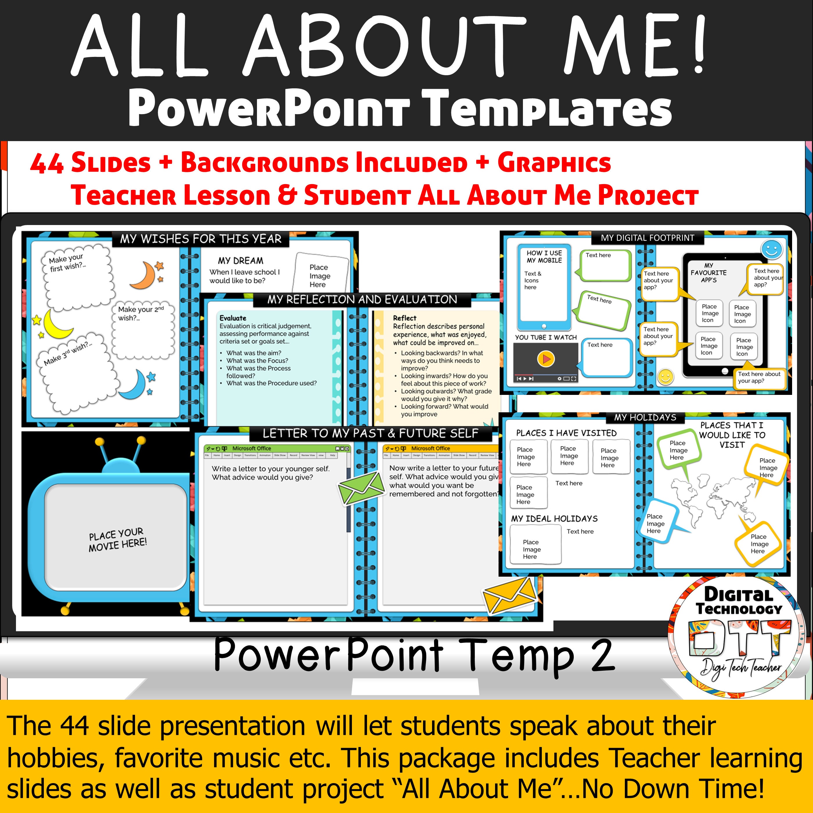 All About Me Powerpoint Template 2 Editable Back To School Etsy all-about-me-powerpoint-template-2-editable-back-to-school-etsy