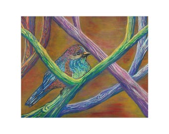 Chickadee Dusk| Matte Wall Art(Print)