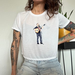 Dave Matthews Band TShirt | DMB Tee | Dave Matthews Shirt | Concert Tee | Women's Flowy Cropped Tee | Band Shirt