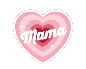 Mama Pink Heart Sticker / Regali per la mamma New Mom Mama