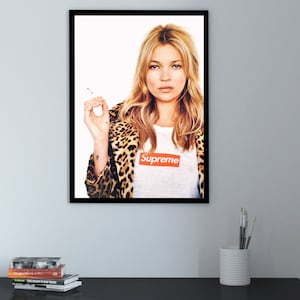 Kate Moss - Kate Moss Printable - Kate Moss Poster - Streetwear - Model Poster - Print - Model Kate Moss - Wall Art - Digital Art - Fashion