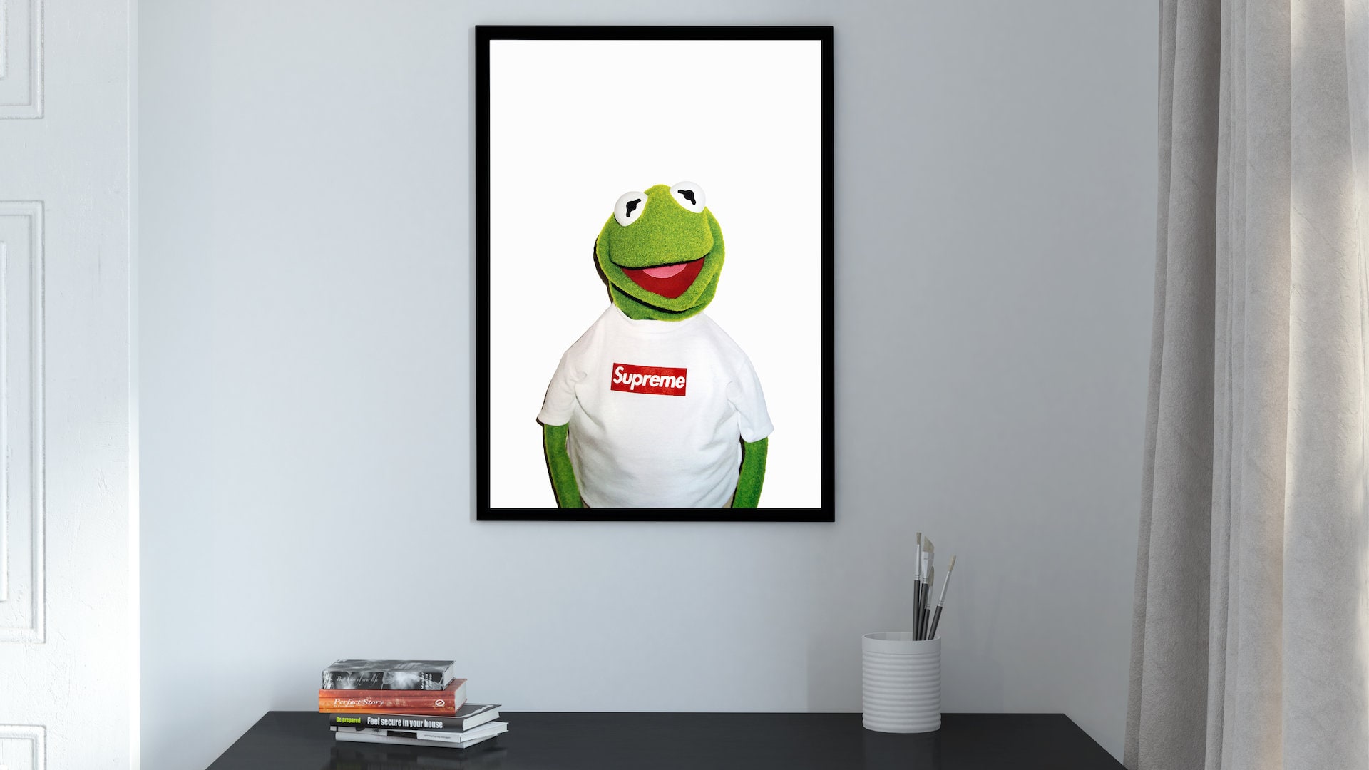 カーミット ポスター 振り乱し Supreme カーミット ポスター 振り乱し Supreme