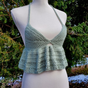 Passioknit Goods Ruffle Crop Top